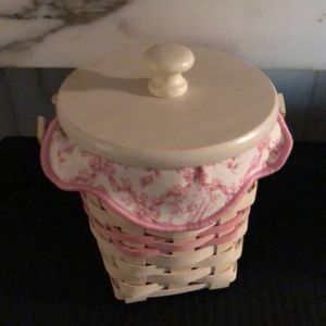 Longaberger Breast Cancer Horizon of Hope Whitewashed Basket Set 2002